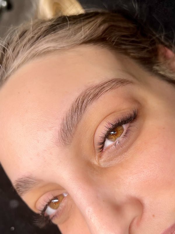Brow after 8 weeks of serum